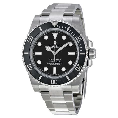 Rolex Submariner Automatic Chronometer Black Dial Men's.